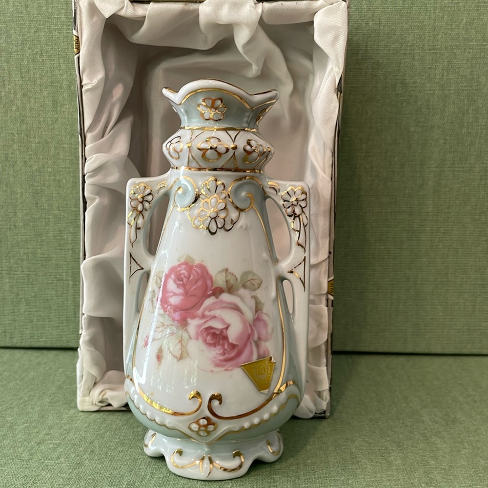Vintage Royal Dux Bohemia Bud Vase